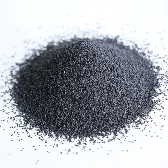 Schleifmaterial Schwarzer Schmirgel zum Sandstrahlen von Hartmetall